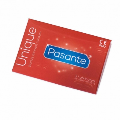 Pasante Unique condooms (3 stuks)