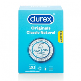 Durex Originals Classic Natural condooms Maxi Pack (Maxi Pack 20 stuks)