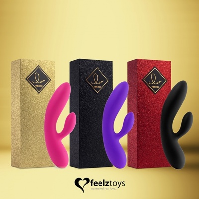 FeelzToys - Lea Rabbit Vibrator Medium (Zwart)