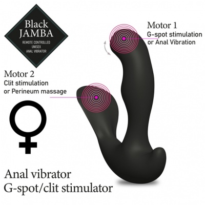 FeelzToys - Black Jamba Anal Vibrator (Zwart)