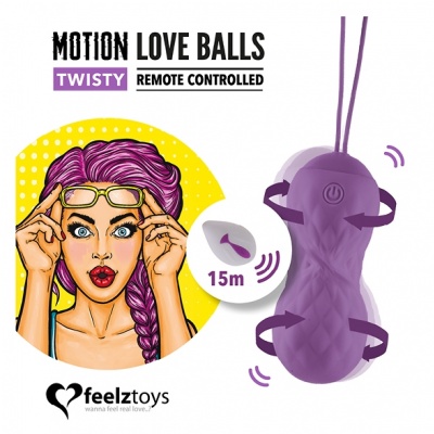 FeelzToys - Remote Controlled Motion Love Balls (Twisty)