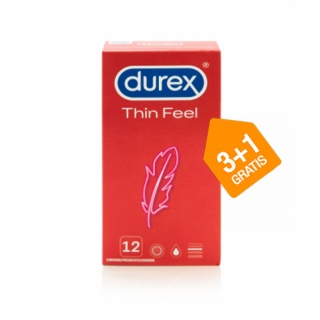Durex Thin Feel (12 st. 3+1 GRATIS)