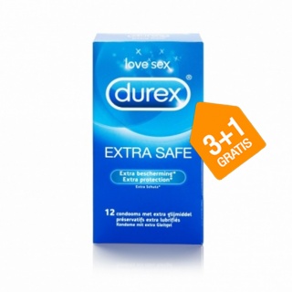 Durex Originals Extra Safe condooms (3 + 1 GRATIS (12x4))