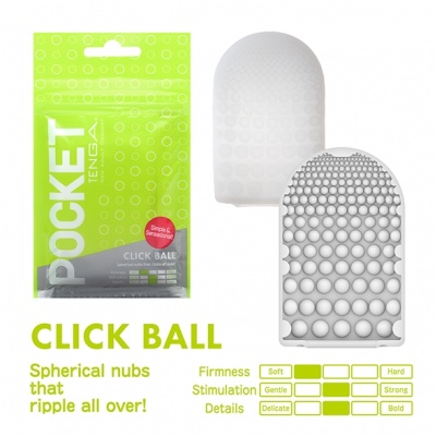 Tenga Pocket Stroker (Click Ball Groen)