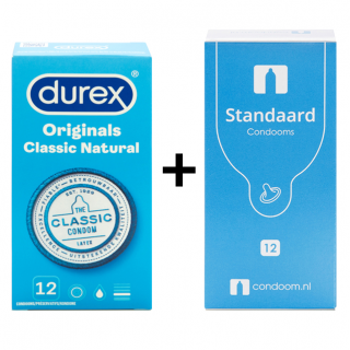 Durex Originals Classic Natural condooms (12 stuks + CNL Standaard)