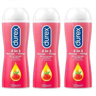 Durex Play 2in1 Stimulating massagegel met Guarana &mdash; 3x 200ml