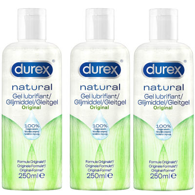 Durex Glijmiddel Natural Grootverpakking (3x 250ml)