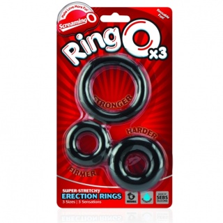 Screaming O - Erectie ringen (zwart)