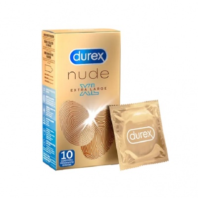 Durex Nude XL Condooms huid-op-huid Gevoel Extra Dun 57mm (latex) (10 stuks)