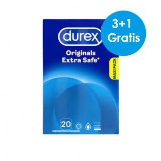 Durex Originals Extra Safe condooms Maxi Pack (3+1 GRATIS)