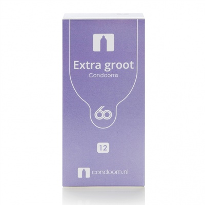 Condoom.nl Extra Groot Condooms 60mm (12 stuks)