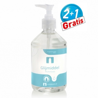 Condoom.nl Glijmiddel Waterbasis (2x 500ml + 500ml Gratis)
