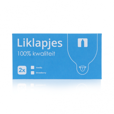 Condoom.nl Liklapjes/Beflapjes (2st.Aardbei)