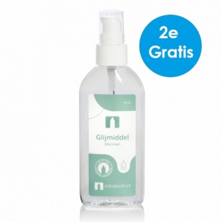 Condoom.nl Glijmiddel Siliconen 100ml (1+1 GRATIS)