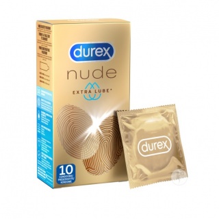 Durex Nude Condooms Extra Lube huid-op-huid gevoel (latex) (40st + 10st gratis)