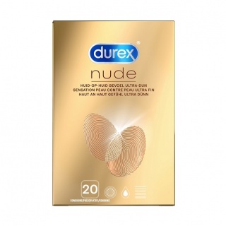 Durex Nude huid-op-huid gevoel condooms Extra Dun (latex) (60st + 20st GRATIS)