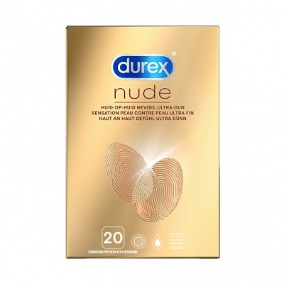 Durex Nude Condooms Extra Dun huid-op-huid gevoel (latex) (80st + 20st GRATIS)