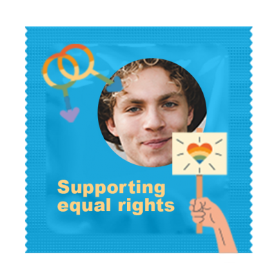 Foto Condoom: Supporting equal rights (12 stuks)