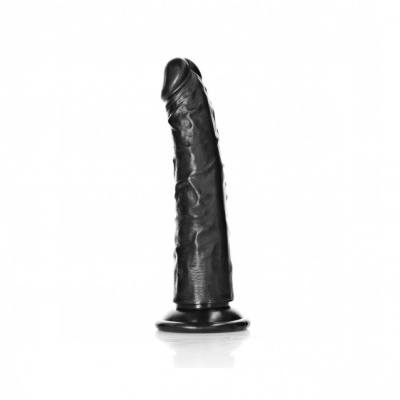 Dunne Realistische Dildo Met Zuignap zwart (Ø 3cm, 15.5cm)