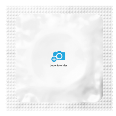 Foto Condoom: Eigen ontwerp, logo of foto (3 stuks )