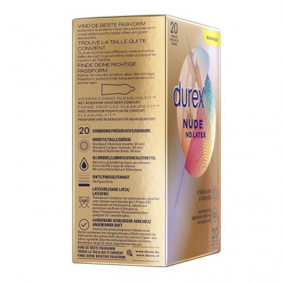 Durex Nude - Latexvrij Condooms voor huid-op-huid gevoel (20 stuks)