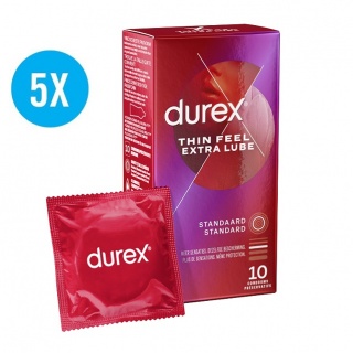 Durex Thin Feel Extra lube condooms (40st + 10st GRATIS)