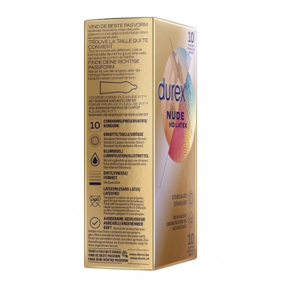 Durex Nude - Latexvrij Condooms voor huid-op-huid gevoel (10 stuks)