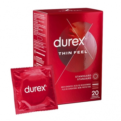 Durex Thin Feel Maxi Pack (40st + GRATIS CNL Warming 100ml)