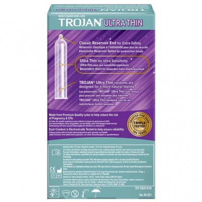 Trojan Ultra Thin condooms (12 stuks)