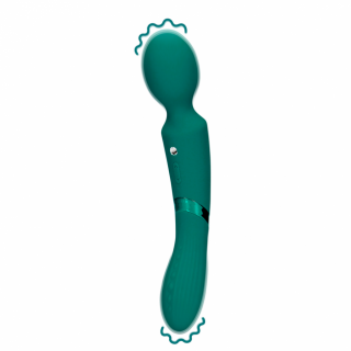 Loveline Dubbelzijdige Vibrerende Wand Vibrator (mos groen)