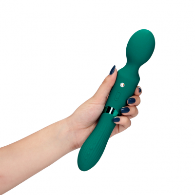 Loveline Dubbelzijdige Vibrerende Wand Vibrator (mos groen)