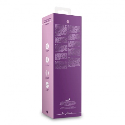 LoveLine – Rabbit vibrator met 3 op-en-neer bewegende ringen (Orchidee Purple)