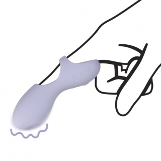 Siliconen vinger vibrator (Purple)