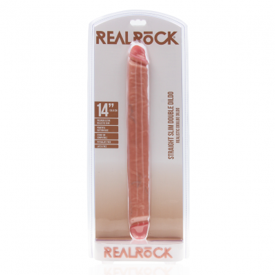 RealRock Extra Lange Dubbele Dildo huidskleur (Ø 3.8cm, 36cm)