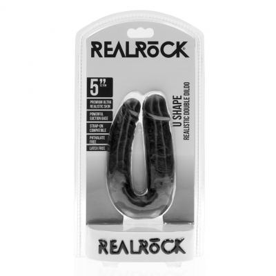 RealRock U-vormige dubbele dildo Ø 3.2cm, 12.7cm (Huidskleur )