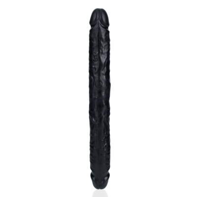 RealRock Dubbele Dunne Dildo Ø 3.8cm 30.5 cm  (Zwart)