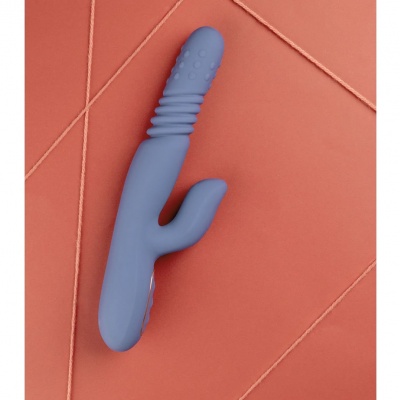 Warming Rotating & Thrusting Vibrator (Blue Nova)