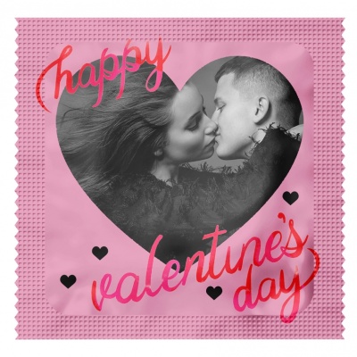 Foto condoom: Valentijn - Happy Valentine (3 stuks)