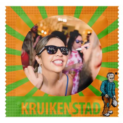 Foto condoom: Carnaval - Kruikenstad + GRATIS EMBLEEM (3 stuks)