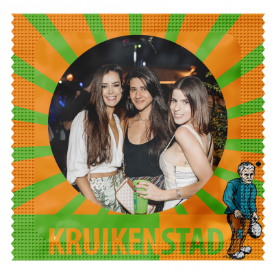 Foto condoom: Carnaval - Kruikenstad + GRATIS EMBLEEM (3 stuks)