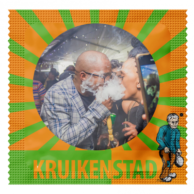 Foto condoom: Carnaval - Kruikenstad + GRATIS EMBLEEM (3 stuks)