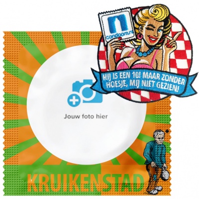 Foto condoom: Carnaval - Kruikenstad + GRATIS EMBLEEM (11 stuks)