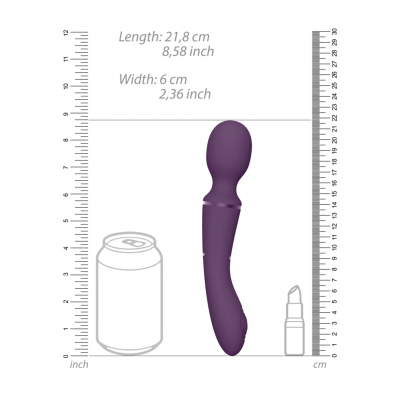 Vive Nami – Dubbelzijdige Wand- en Clitorisvibrator (paars)