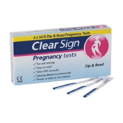 Zwangerschapstest Clear Sign Dip&Read snel en betrouwbaar (3 test)