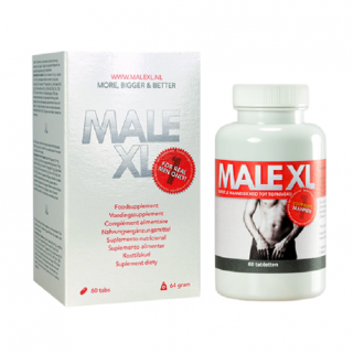 Male XL – Voor hardere erecties, een grotere penis en topprestaties in bed — 60 stuks