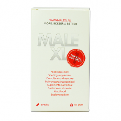 Male XL – Voor hardere erecties, een grotere penis en topprestaties in bed (60 stuks)