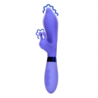 Loveline Silicone Pointed Rabbit Vibrator — paars