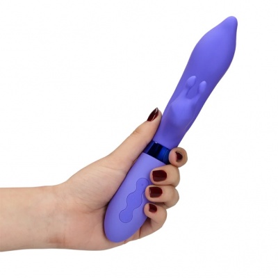 Loveline Silicone Pointed Rabbit Vibrator (paars)