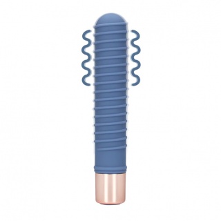Loveline Geribbelde mini vibrator — Blue Horizon