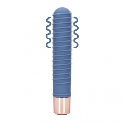 Loveline Geribbelde mini vibrator (Blue Horizon)